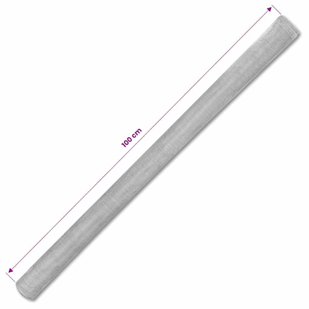 Aluminum Mesh Screen 39.4x196.9 in Silver D953