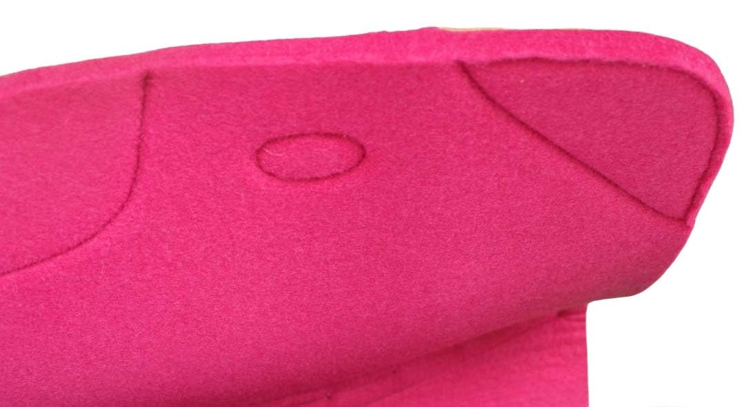 Contoured Wool Felt Moisture Wicking Saddle Pad J9922