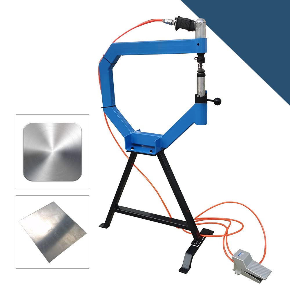 4" Throat Pneumatic Planishing Hammer with Cast Iron Stand W925