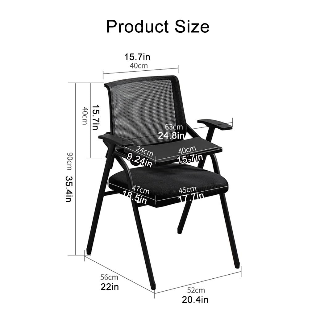 Mesh Office Chair with Lumbar Support and Desk Y822