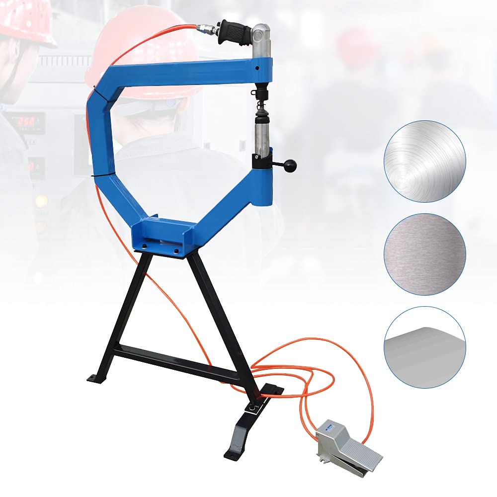 4" Throat Pneumatic Planishing Hammer with Cast Iron Stand W925