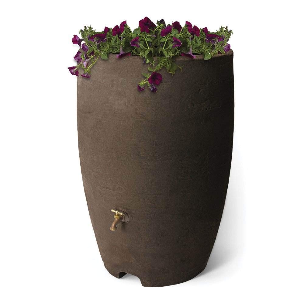 50 Gallon Plastic Rain Barrel 2 Pack E149