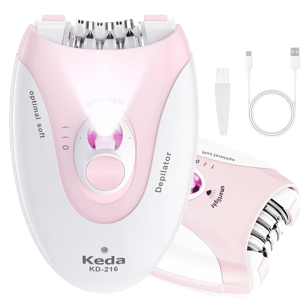 2 Speeds Rechargeable Epilator with LED Light W277819