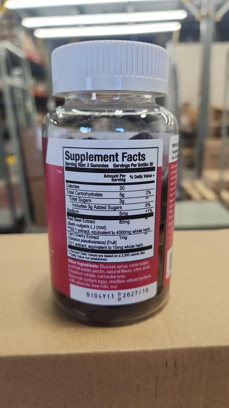Beet Root Gummies 4000mg & Tart Cherry T3575