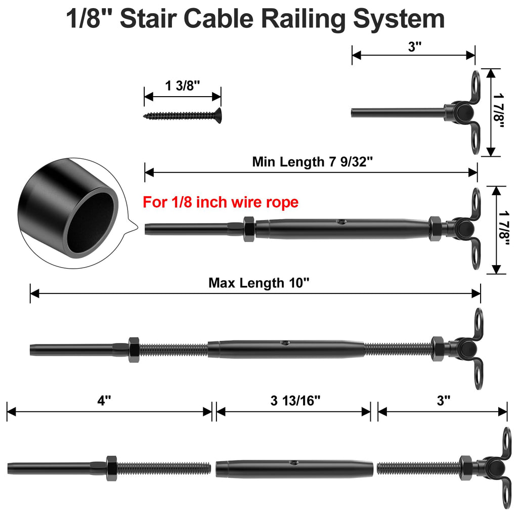 Black Cable Railing Kit F32586