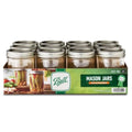 Wide Mouth Pint Jars with Lids and Bands, 16 oz, Set of 12 Z761