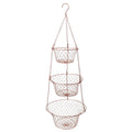 3 Tier Heavy Duty Wire Fruit and Vegetable Basket with Hooks C428