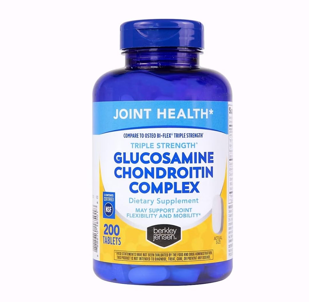 Triple Strength Glucosamine Chondroitin MSM Boswellia Complex 2703 mg Joint Support Supplement 200 Tablets V56852