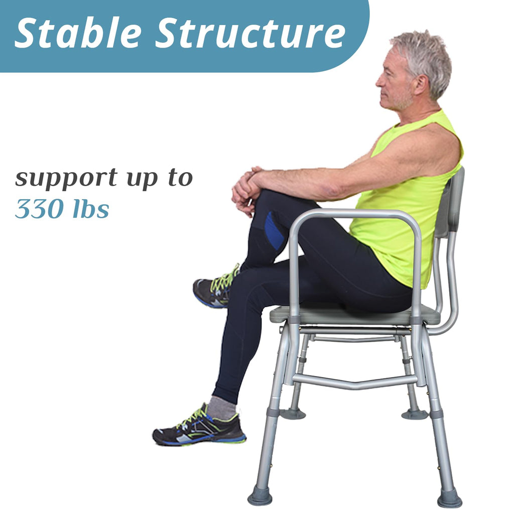 Tub Transfer Bench with Backrest and Armrest W50810