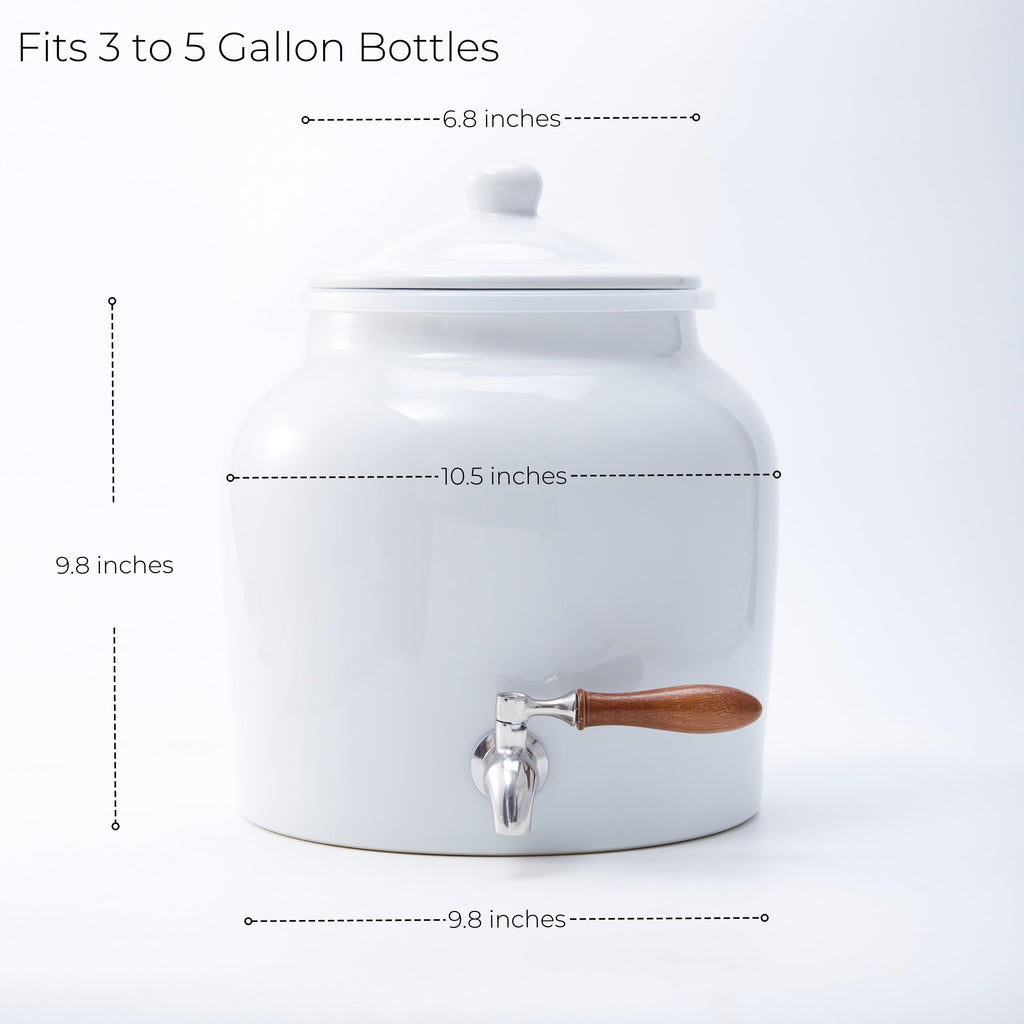Ceramic Water Dispenser with Stainless Steel Faucet Z54284