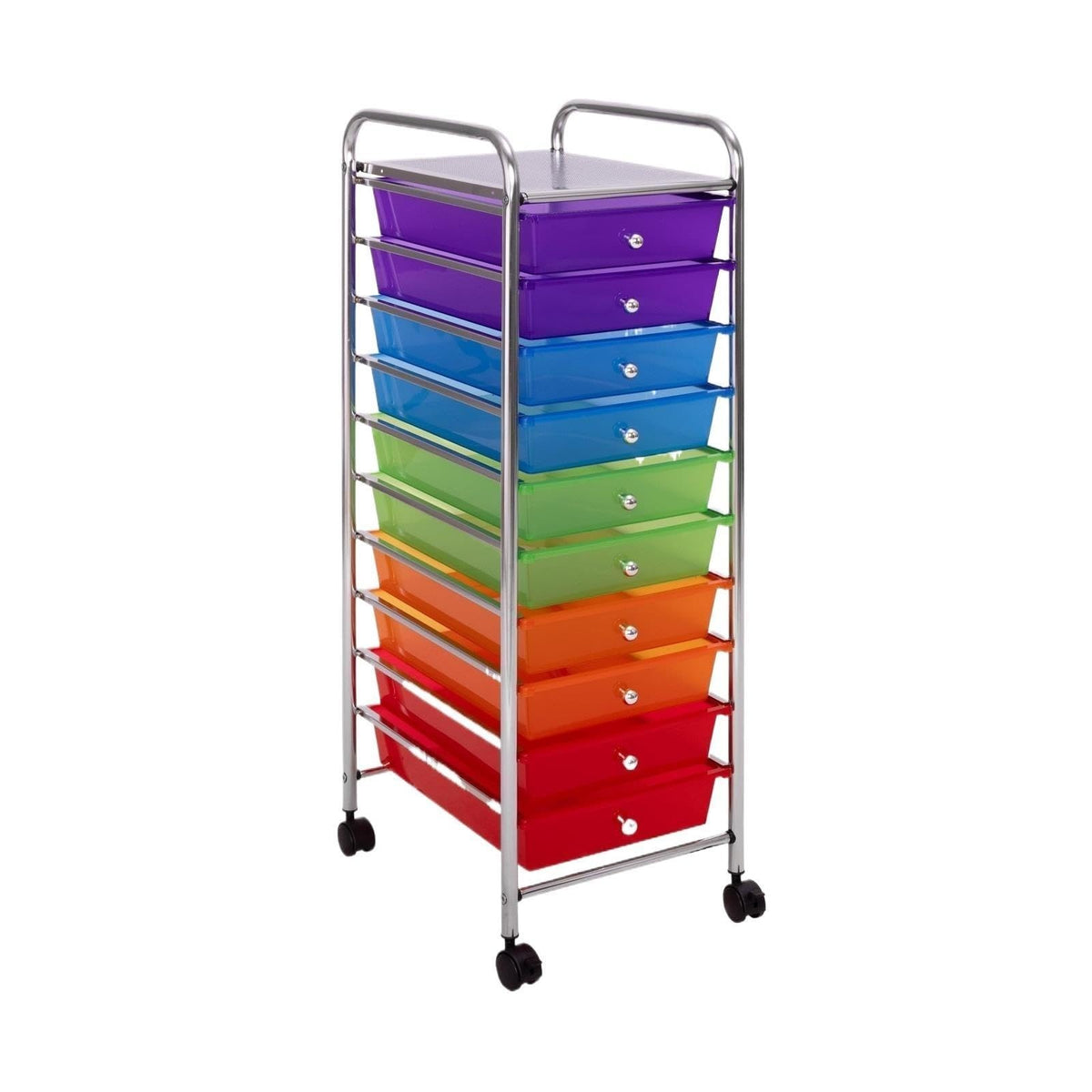 10 Drawer Rolling Storage Cart with Wheels I86576
