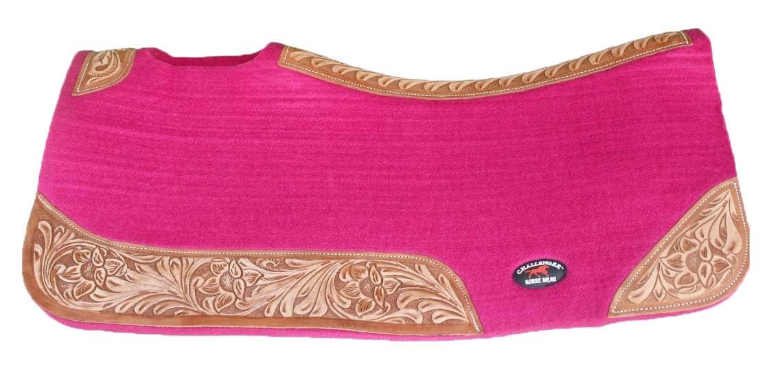 Contoured Wool Felt Moisture Wicking Saddle Pad J9922
