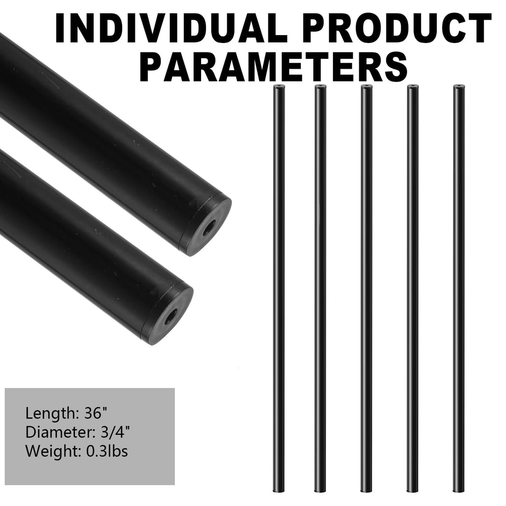 101 Pack 36" Round Black Aluminum Deck Balusters T65492