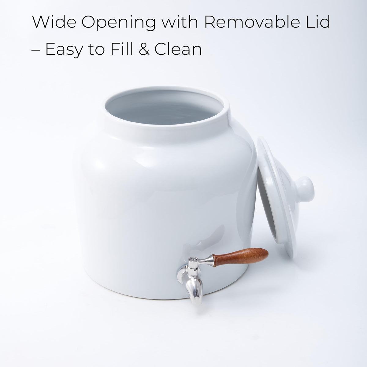 Ceramic Water Dispenser with Stainless Steel Faucet Z54284