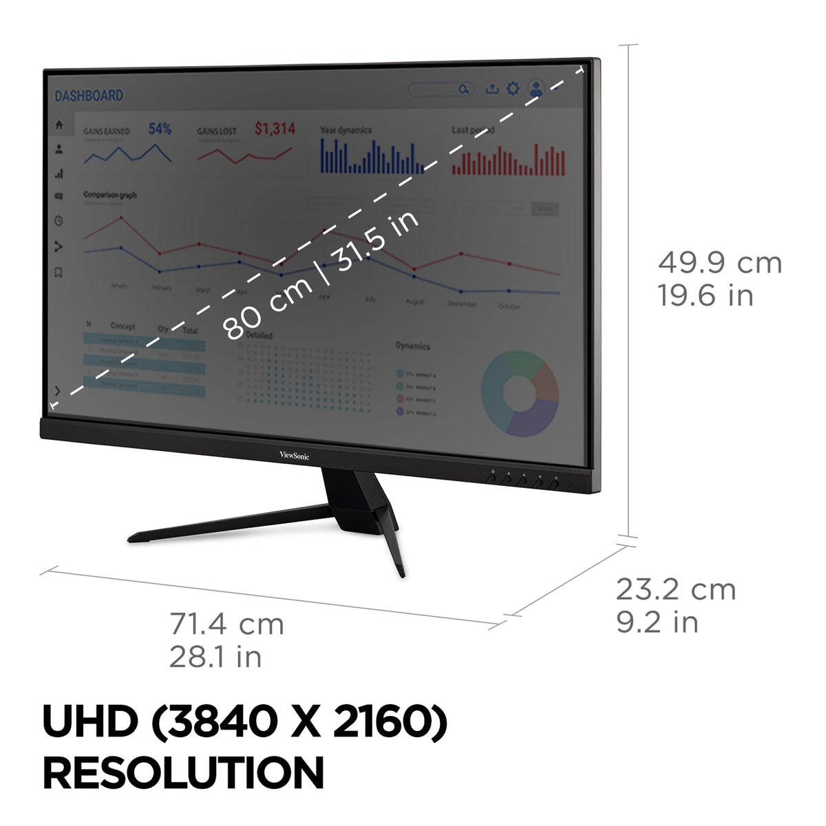 32 Inch 4K UHD IPS Computer Monitor Q6153