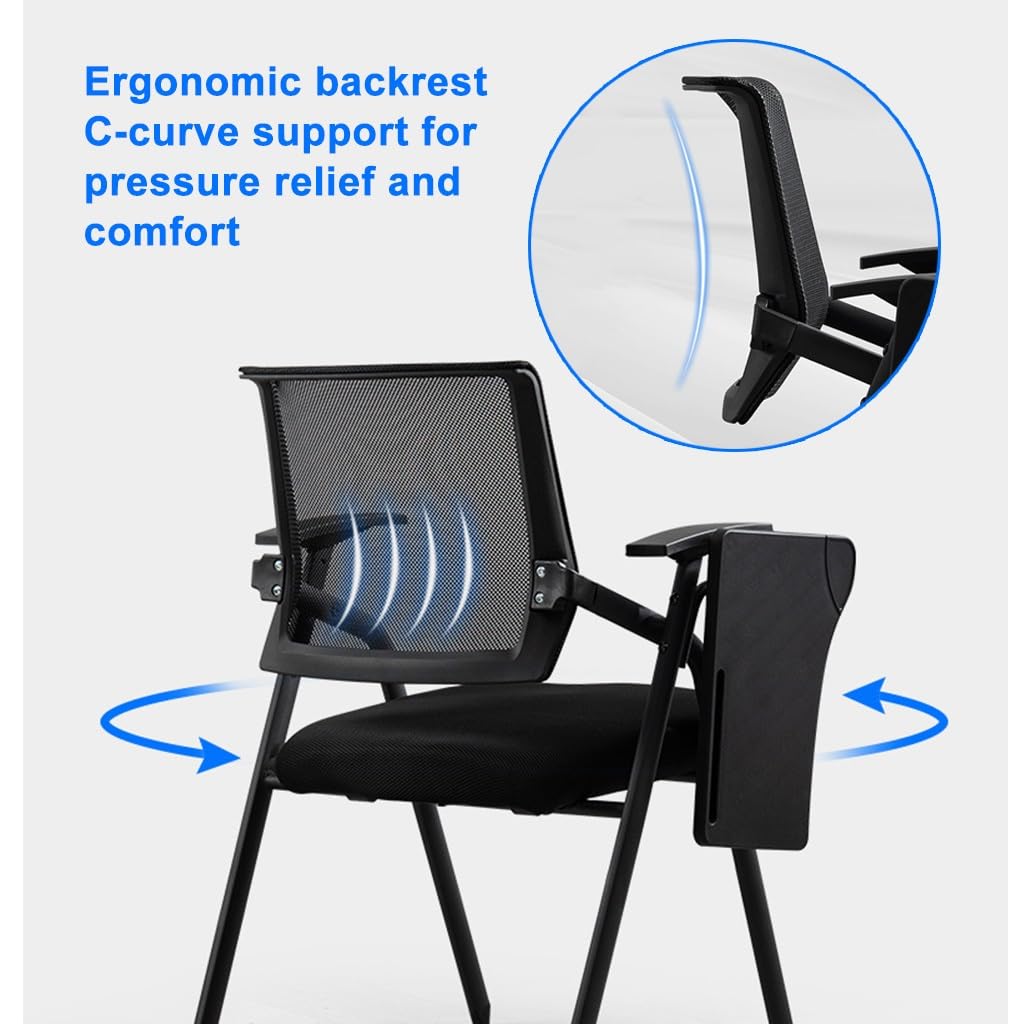 Mesh Office Chair with Lumbar Support and Desk Y822