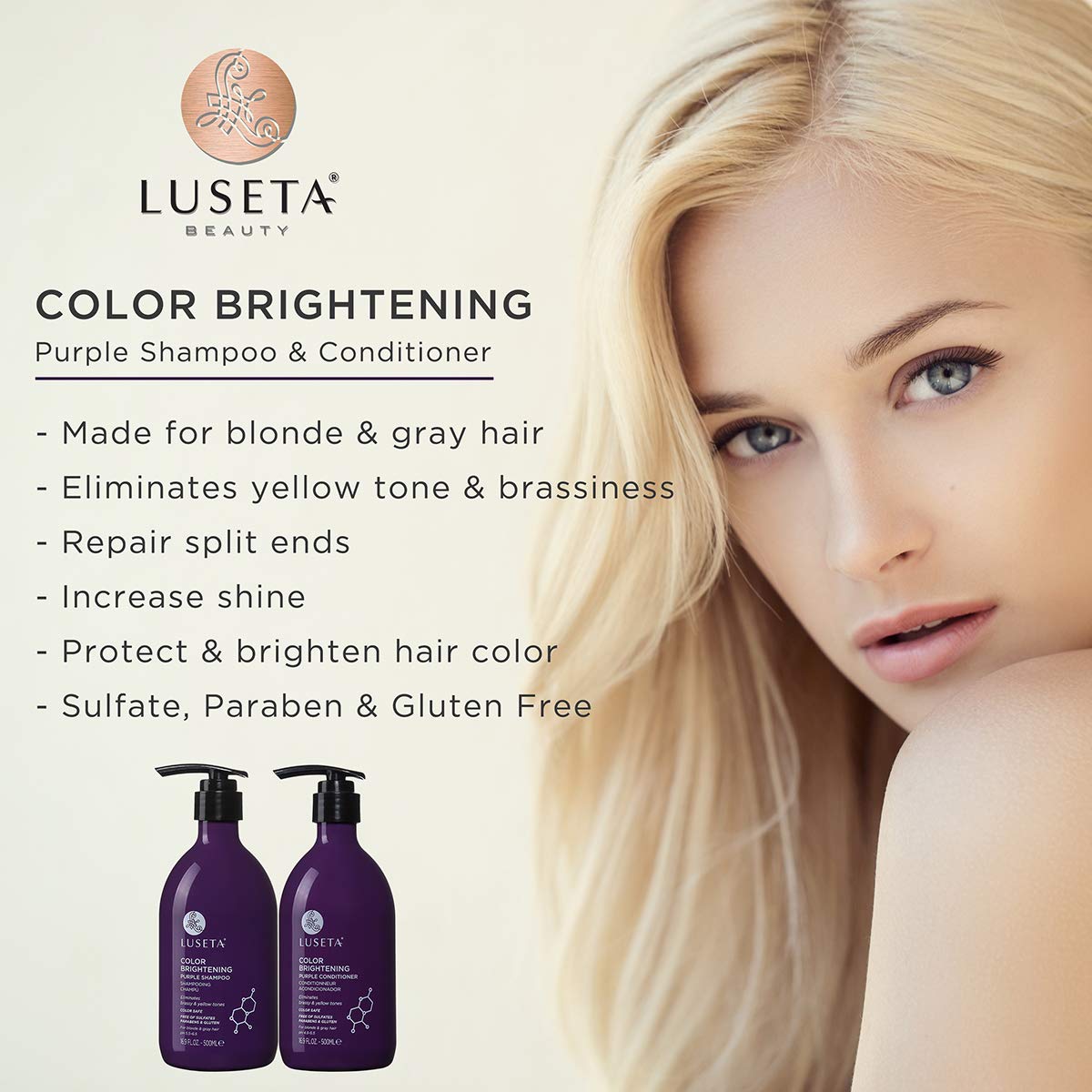 Purple Shampoo & Conditioner Set 16.9 oz N990039