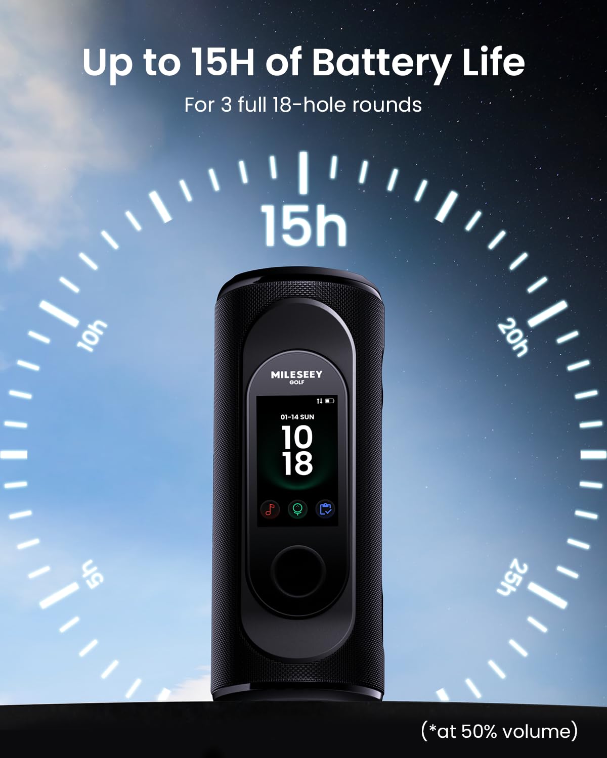 Golf GPS Speaker with 43K+ Courses X984688
