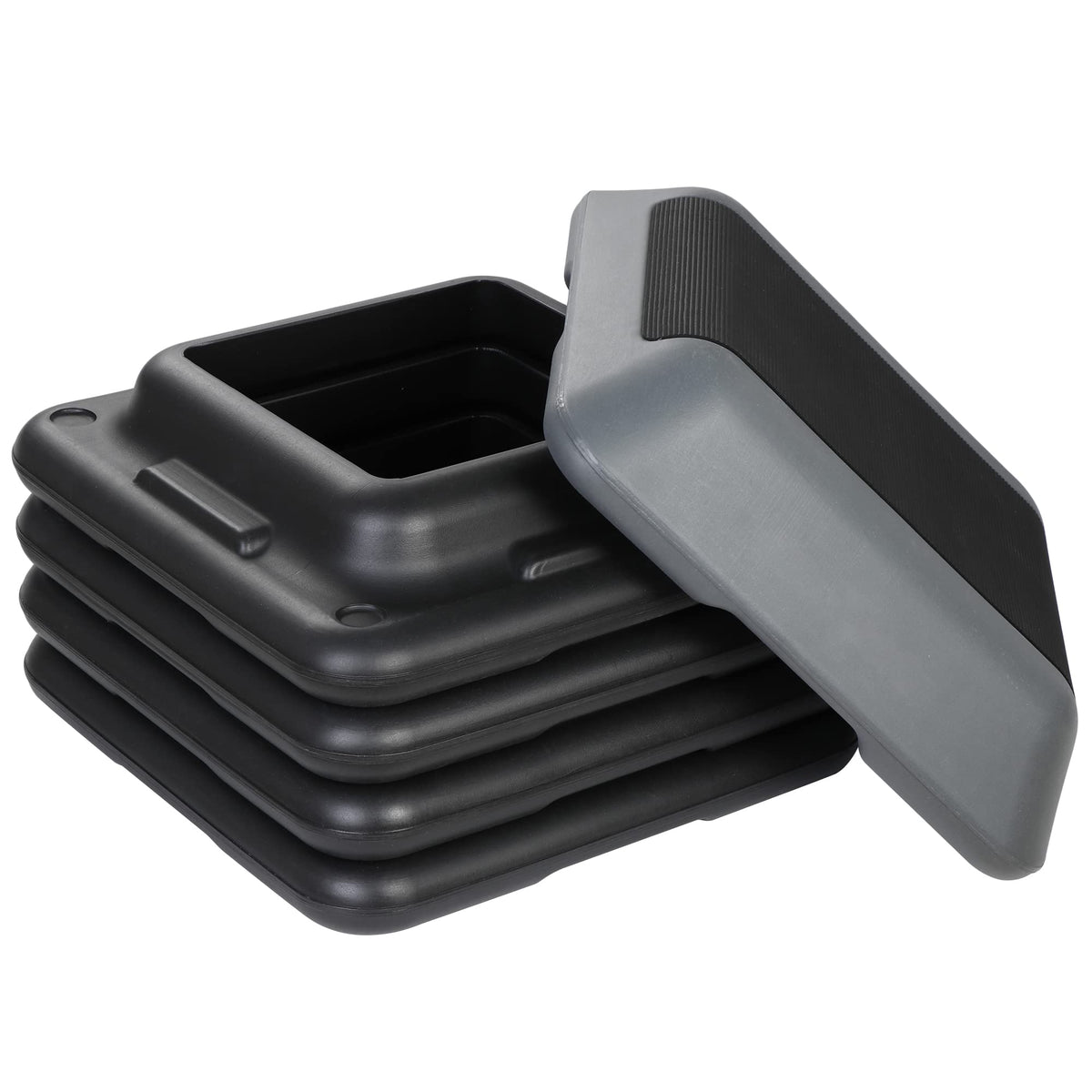 Height Adjustable Step Aerobic Platform with 4 Risers C5350