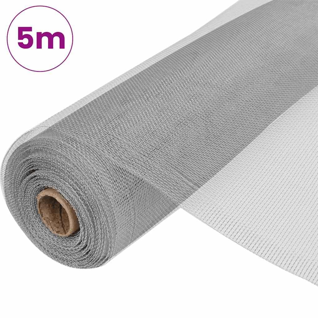 Aluminum Mesh Screen 39.4x196.9 in Silver D953