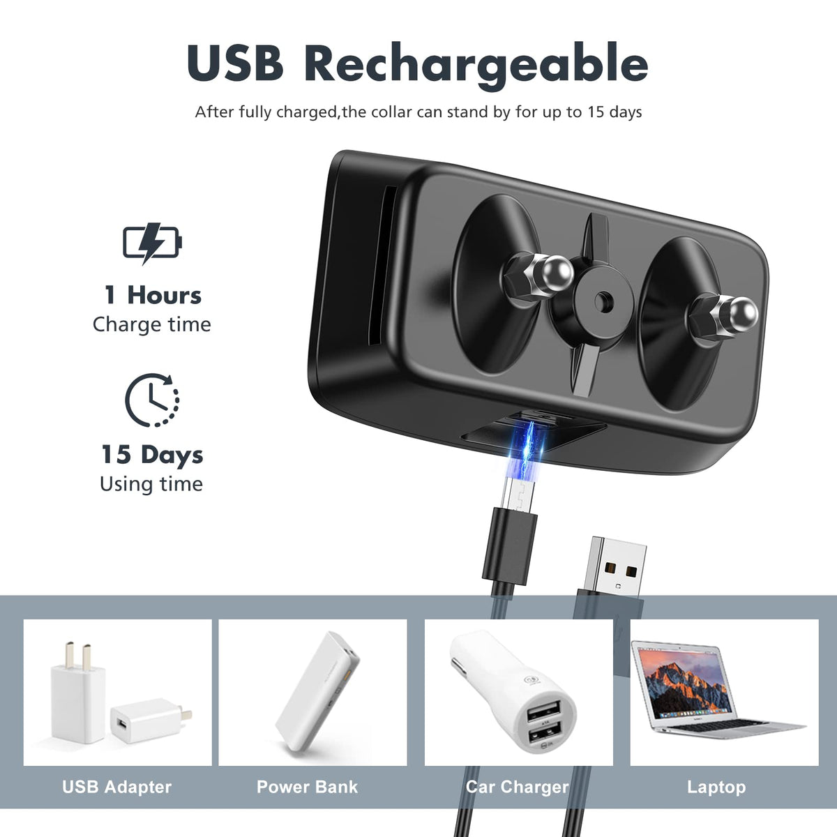Rechargeable Anti Barking Training Collar B1212