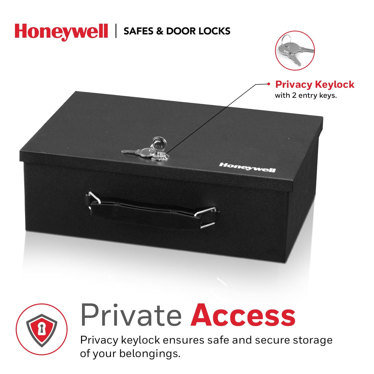 Black Steel Safe Box with Keys Y12085