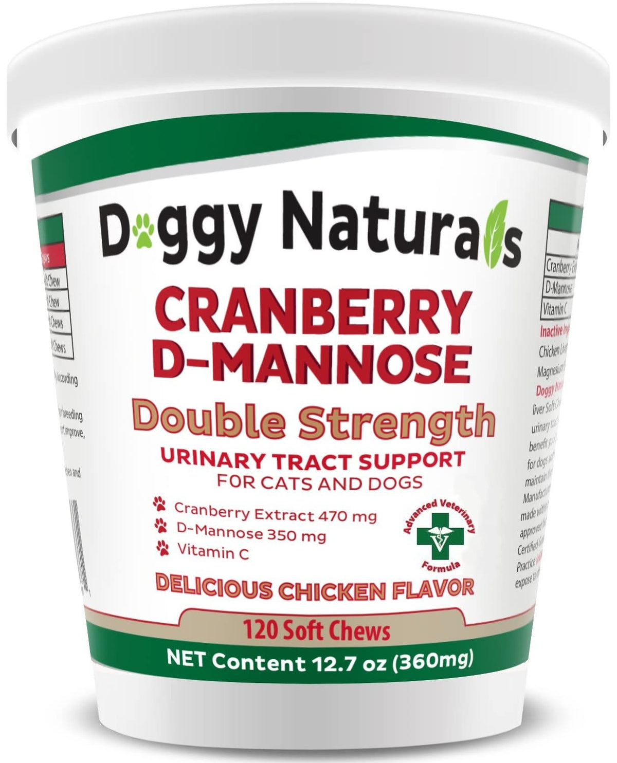 Cranberry D-Mannose Soft Chew 11.4 oz 120 Count B42568