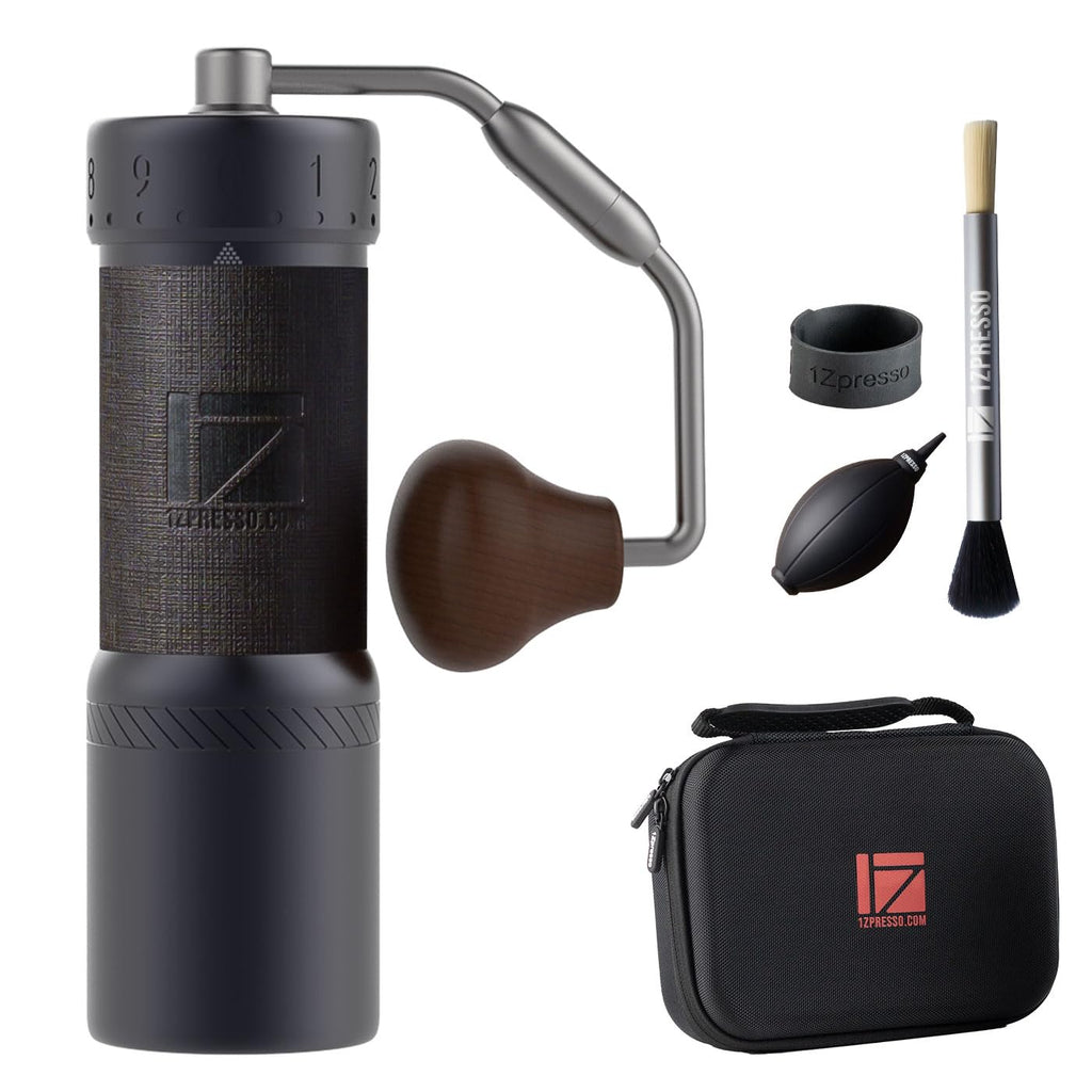 Manual Coffee Grinder Iron Gray Conical Burr Foldable Handle R9638