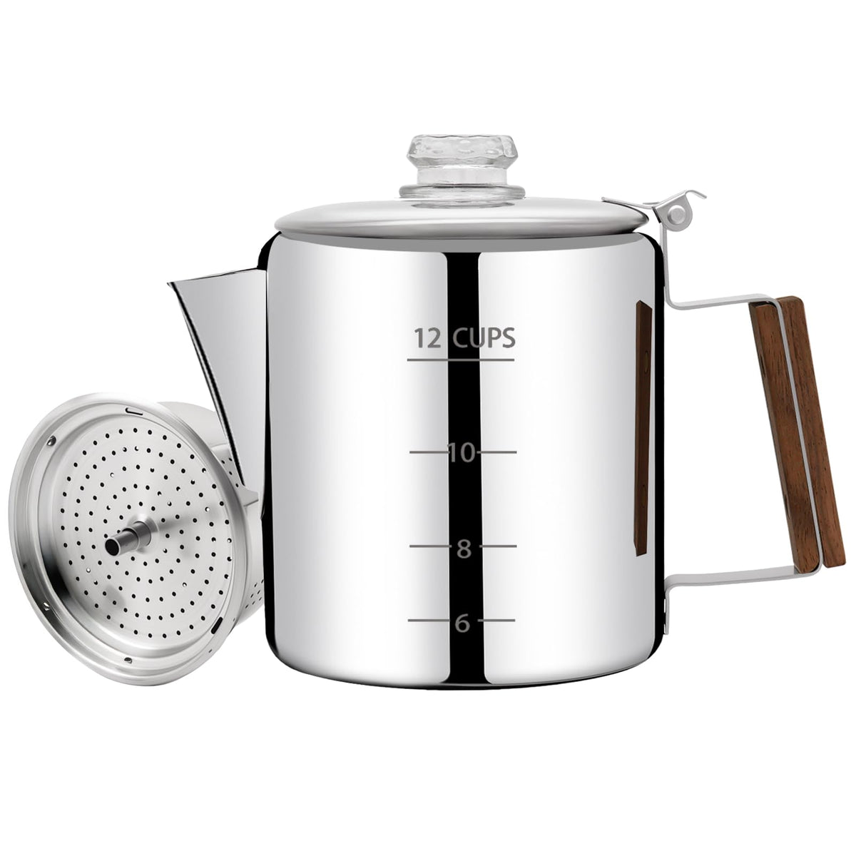 12 Cup Stainless Steel Percolator Coffee Pot Y535042