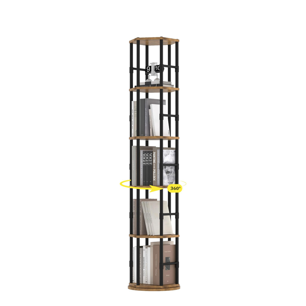 5-Tier Rotating Bookshelf Tower I282333