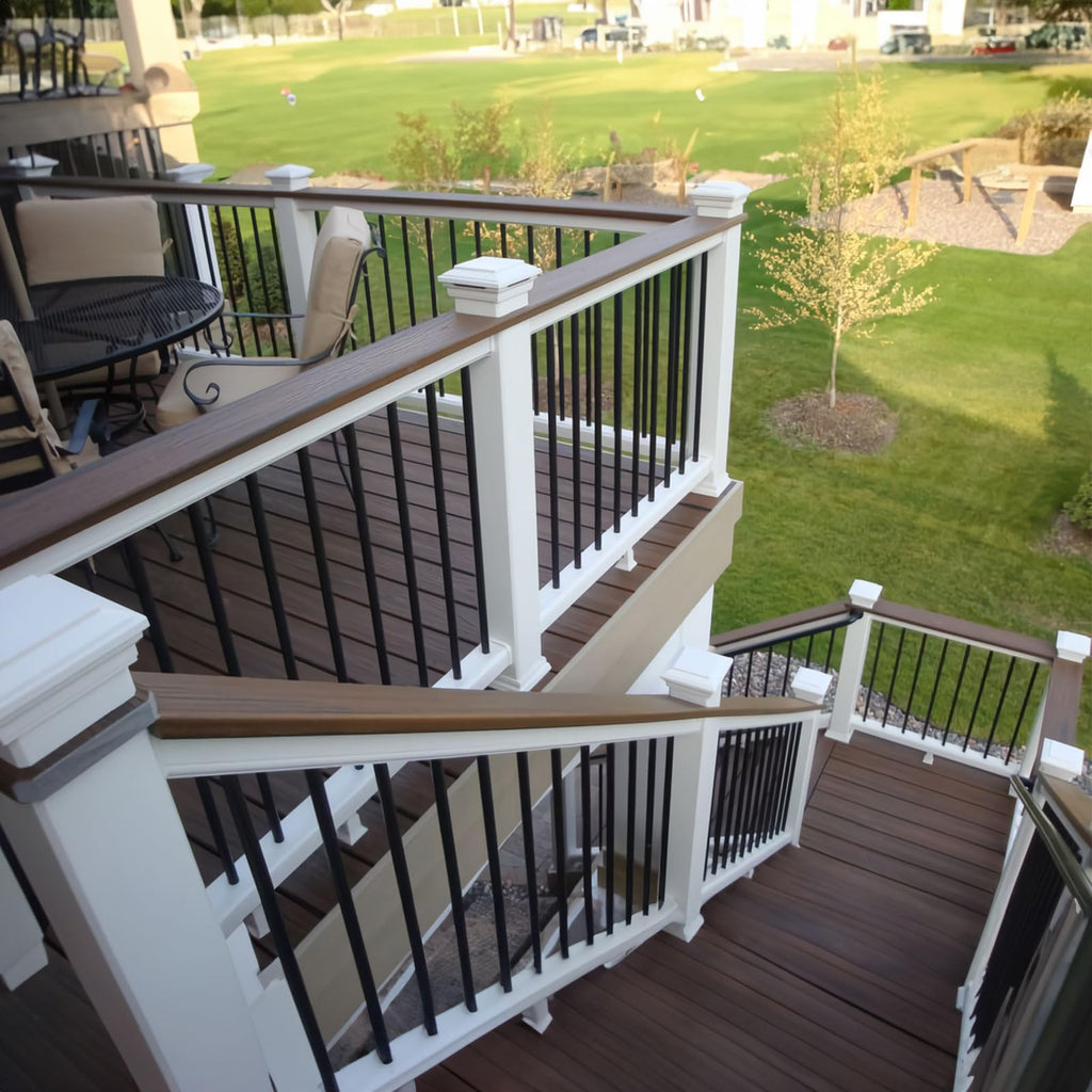 101 Pack 36" Round Black Aluminum Deck Balusters T65492