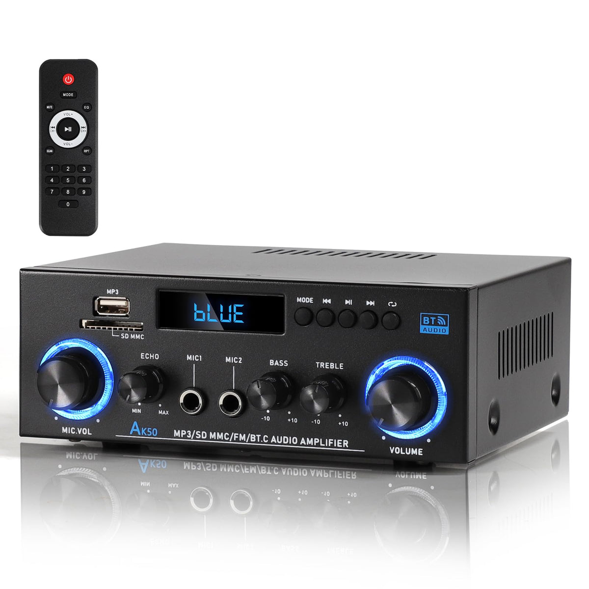 Bluetooth 5.0 2 Channel 400W Stereo Amplifier H252245