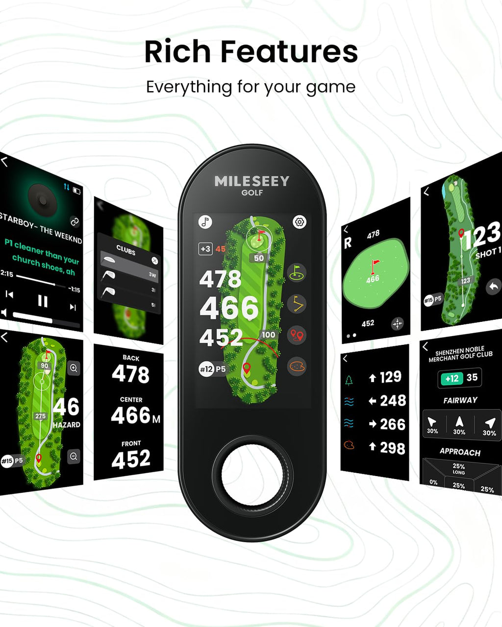 Golf GPS Speaker with 43K+ Courses X984688