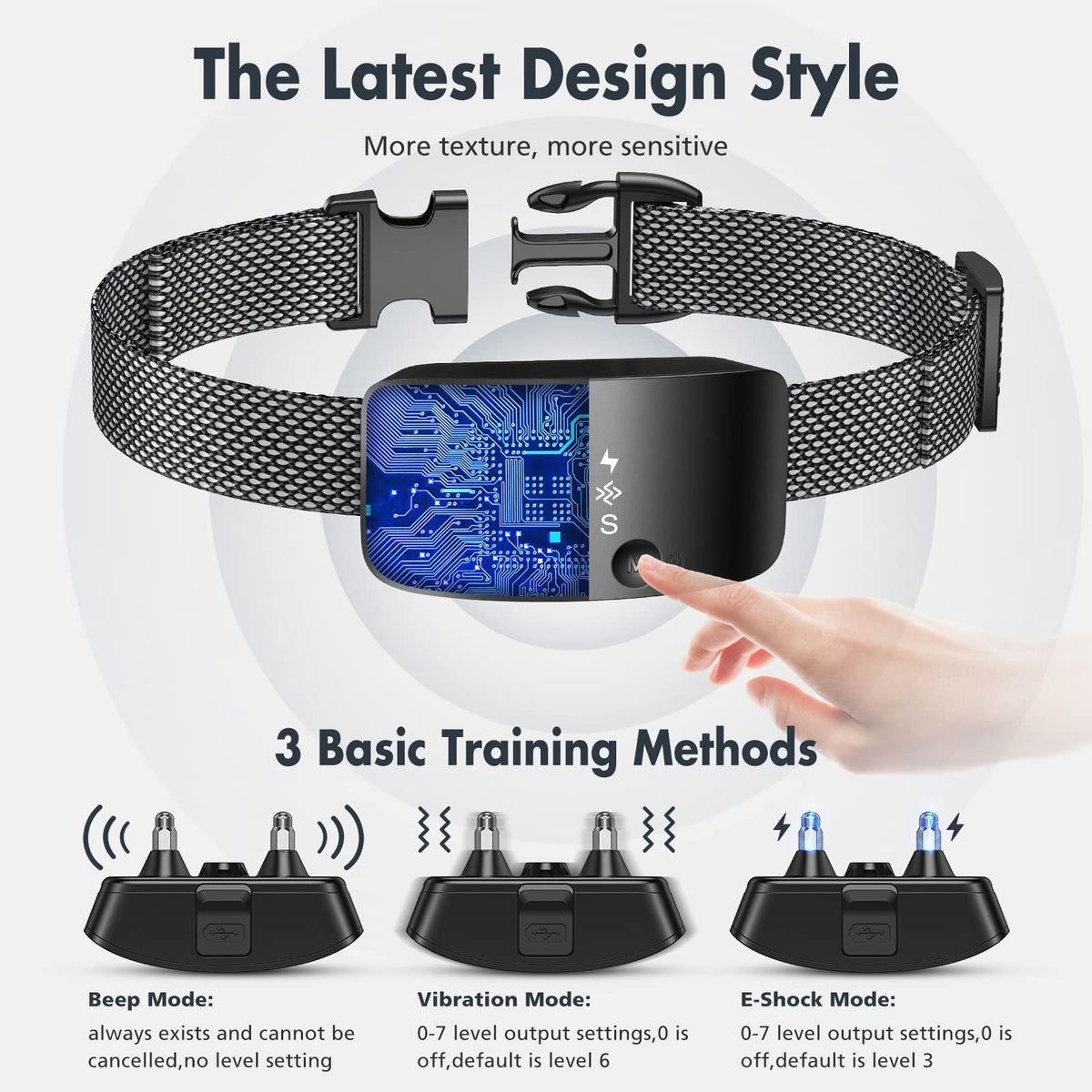 Rechargeable Anti Barking Training Collar B1212