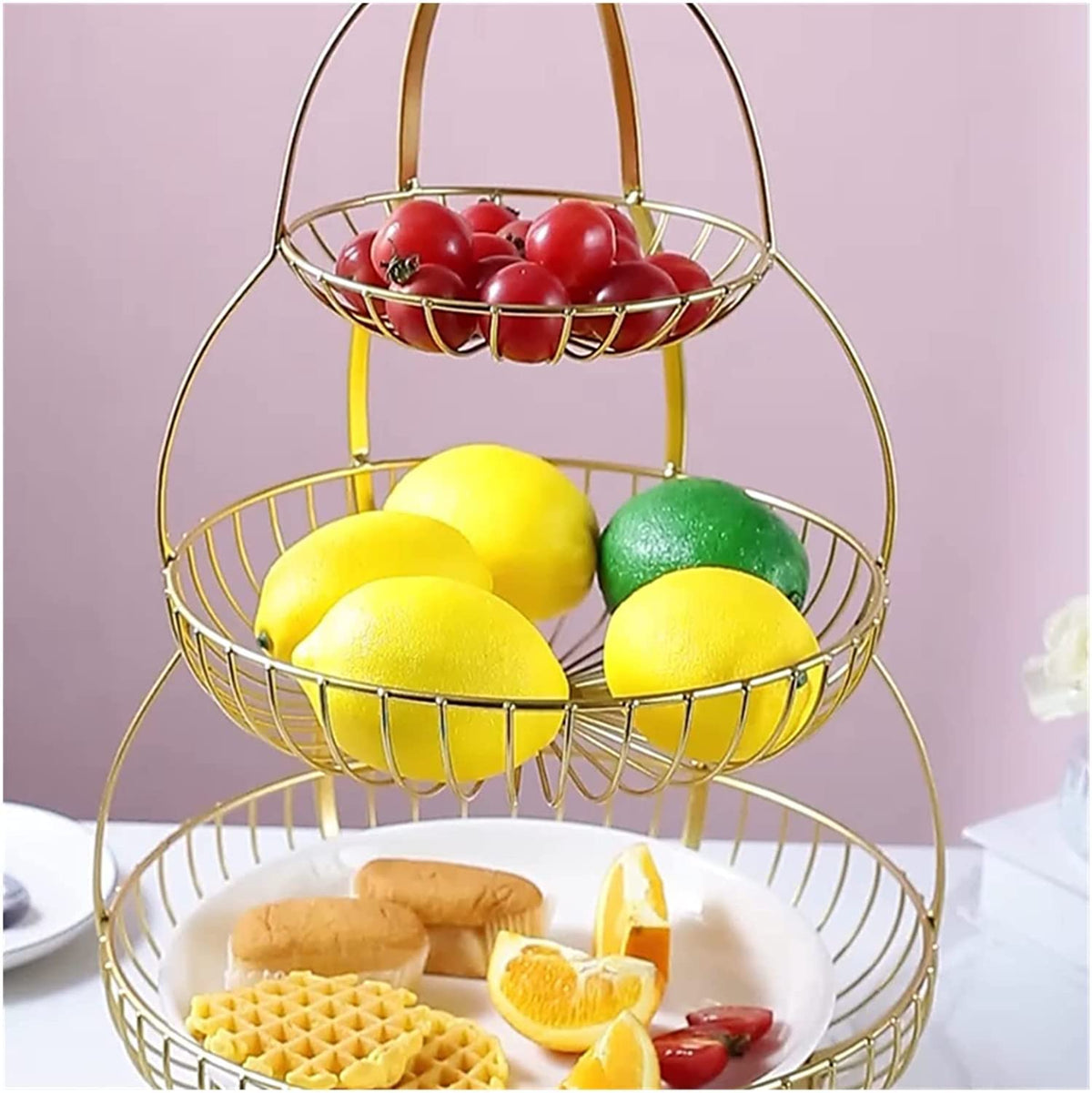3-Tier Metal Fruit Basket V333