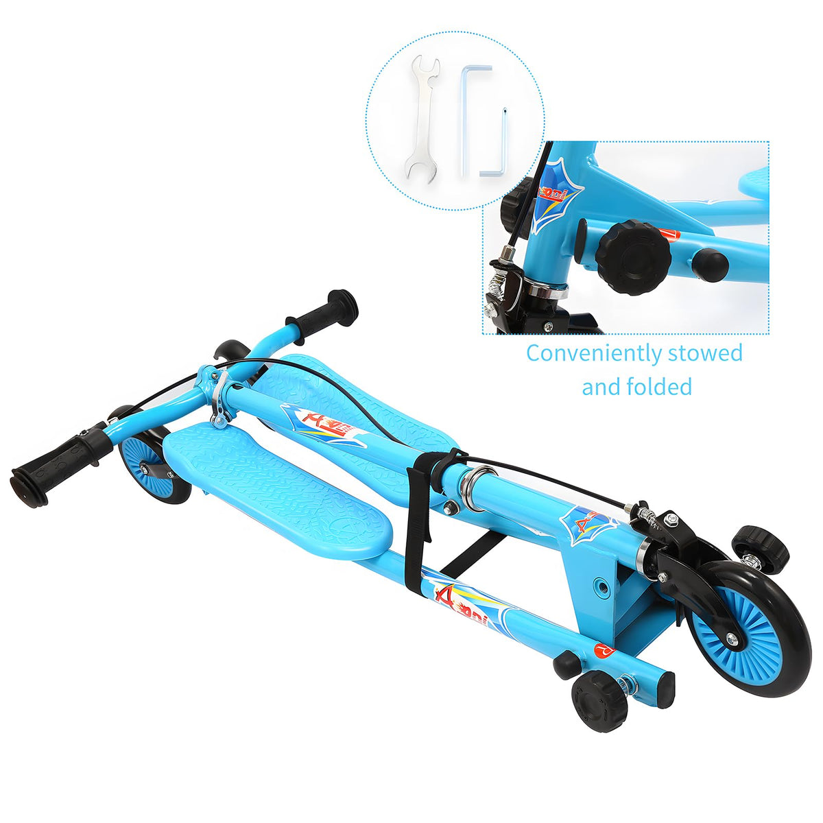 3 Wheels Drifting Scooter with Adjustable Height & Foldable H9968