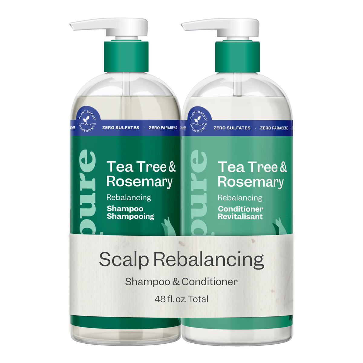 Tea Tree & Rosemary Shampoo & Conditioner Set 2x24oz C2267