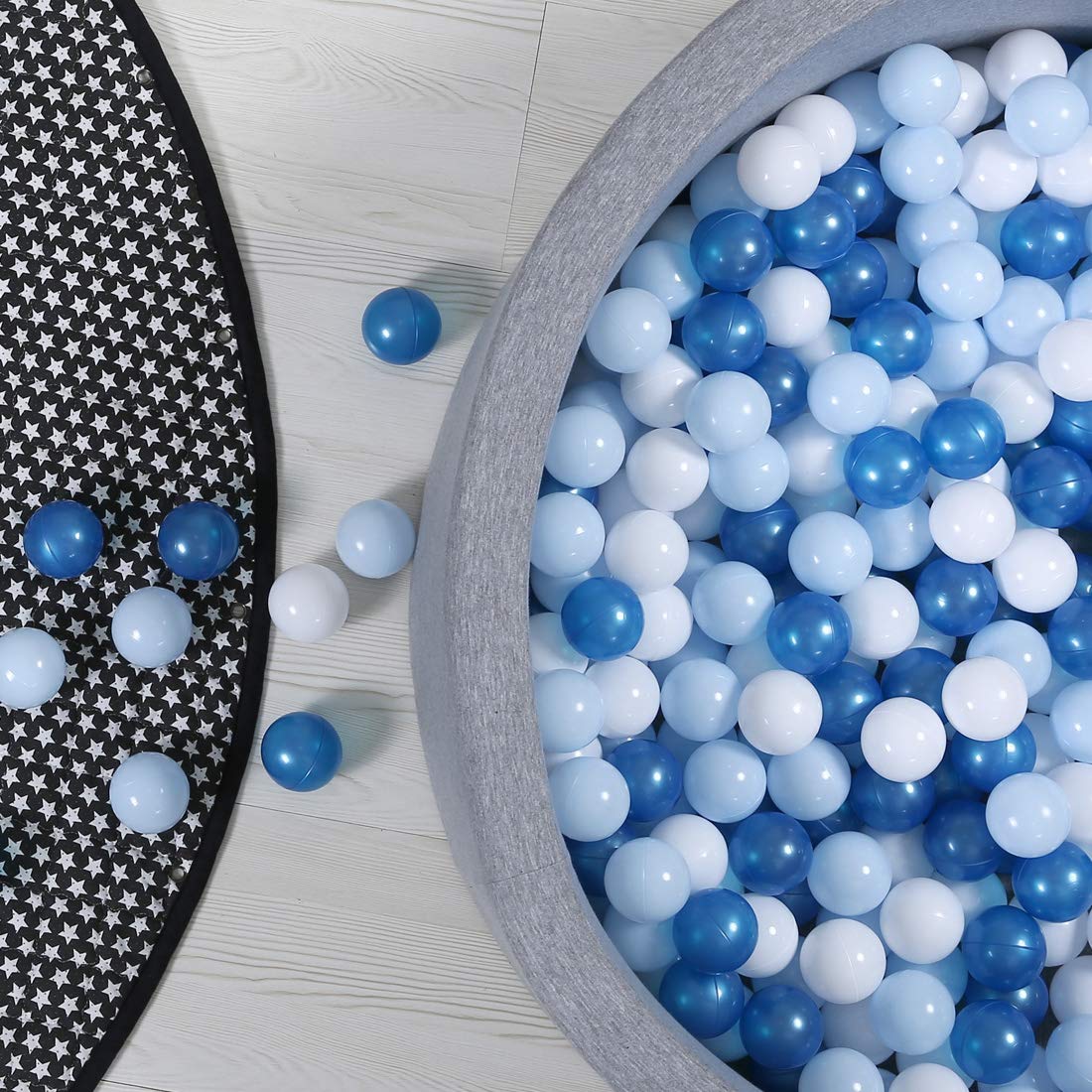 Crush Proof Non-Toxic Plastic Balls 170pcs 2.2inchs N2164