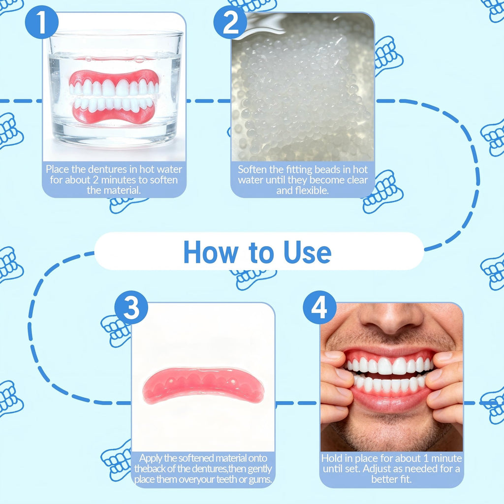 Moldable False Teeth Kit with Upper & Lower Set K895412