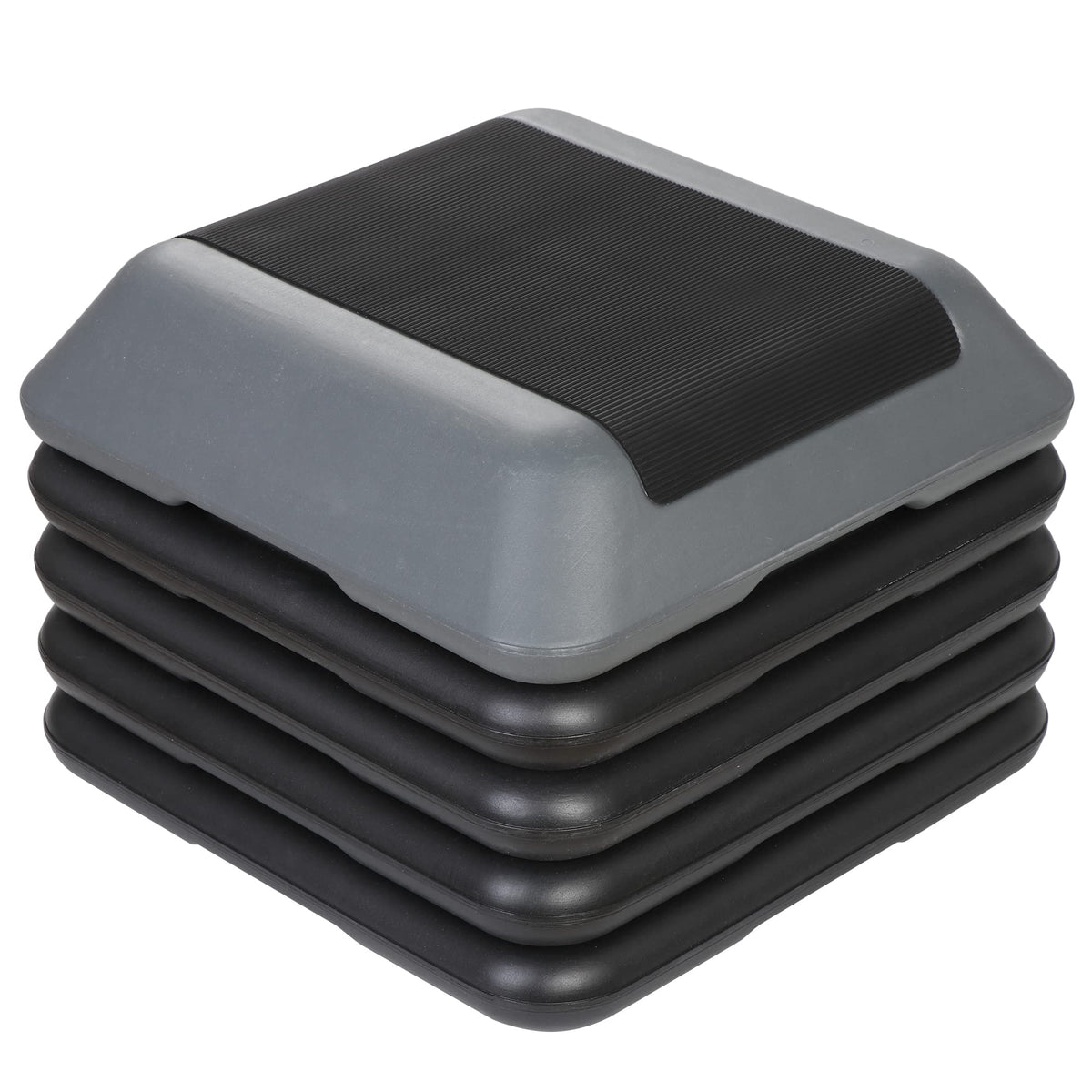 Height Adjustable Step Aerobic Platform with 4 Risers C5350