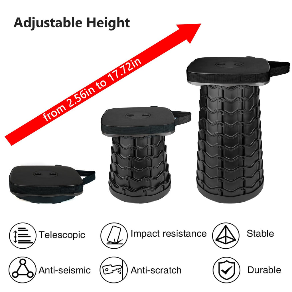 Black Folding Stool N1565
