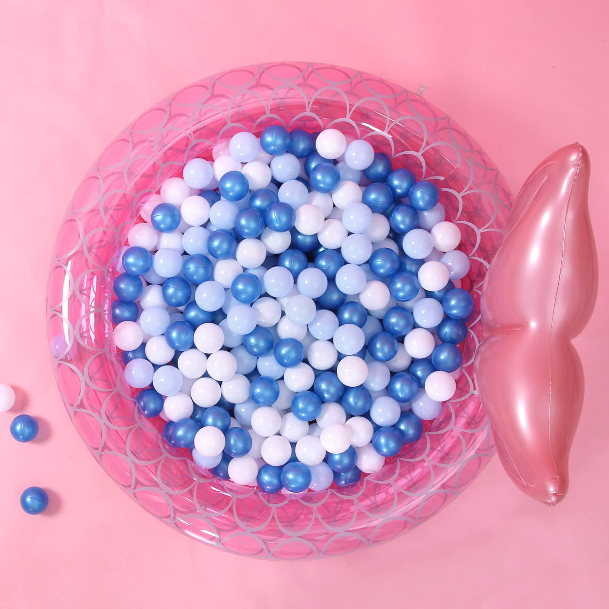 Crush Proof Non-Toxic Plastic Balls 170pcs 2.2inchs N2164