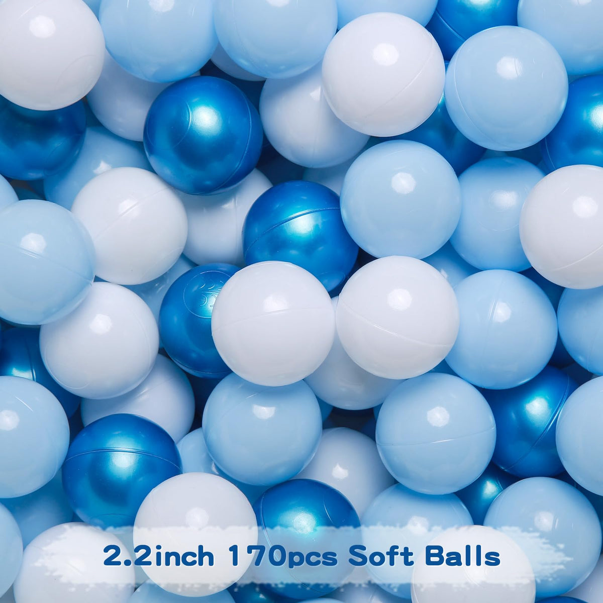 Crush Proof Non-Toxic Plastic Balls 170pcs 2.2inchs N2164