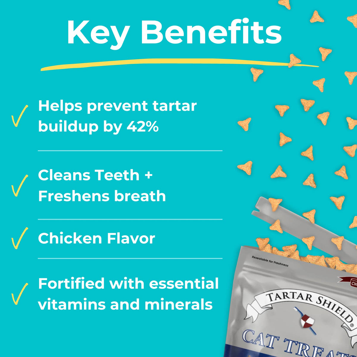 Chicken Flavor 4.5 oz Dental Cat Treats V975506