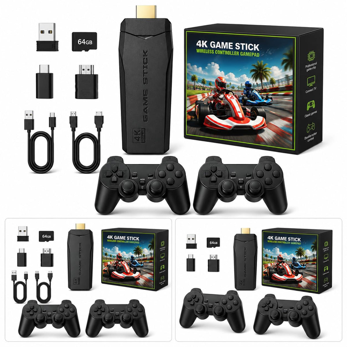 Retro Gaming Console 4K HDMI with 20,000+ Built-in Classic Video Games K35059