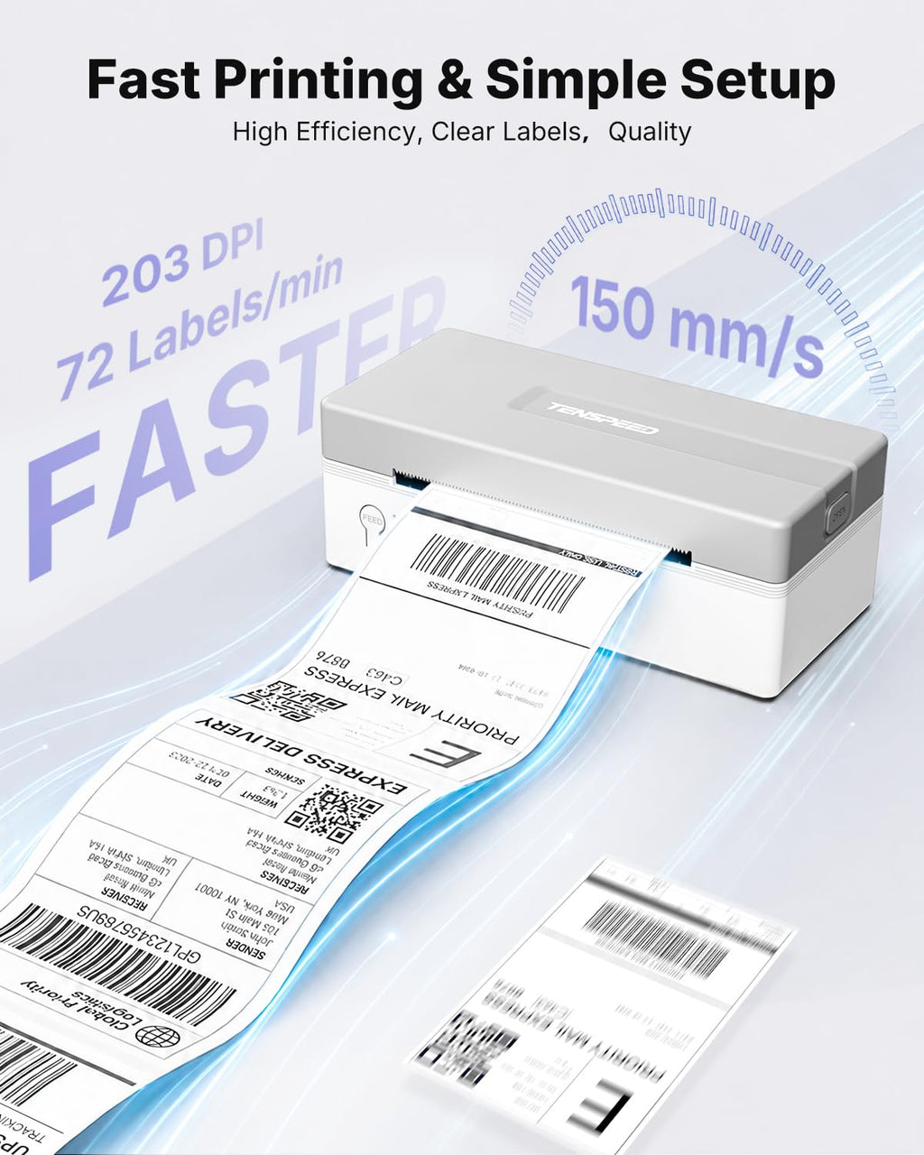 Bluetooth Thermal Shipping Label Printer G516