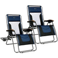 Oversized Mesh Zero Gravity Reclining Patio Chairs, 2 Pack I5719
