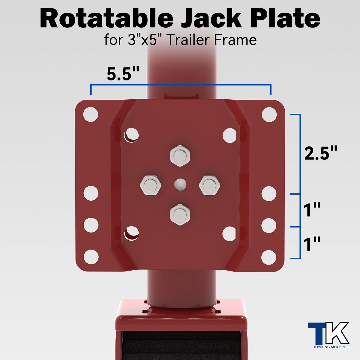 2000 lbs Swivel Trailer Jack with 8" Wheel R653