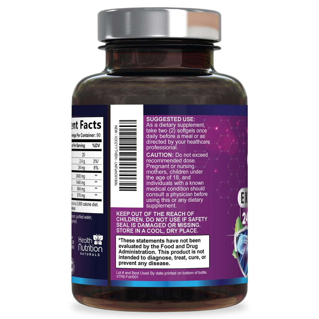 Omega 3 Fish Oil 2400mg Softgels R74200