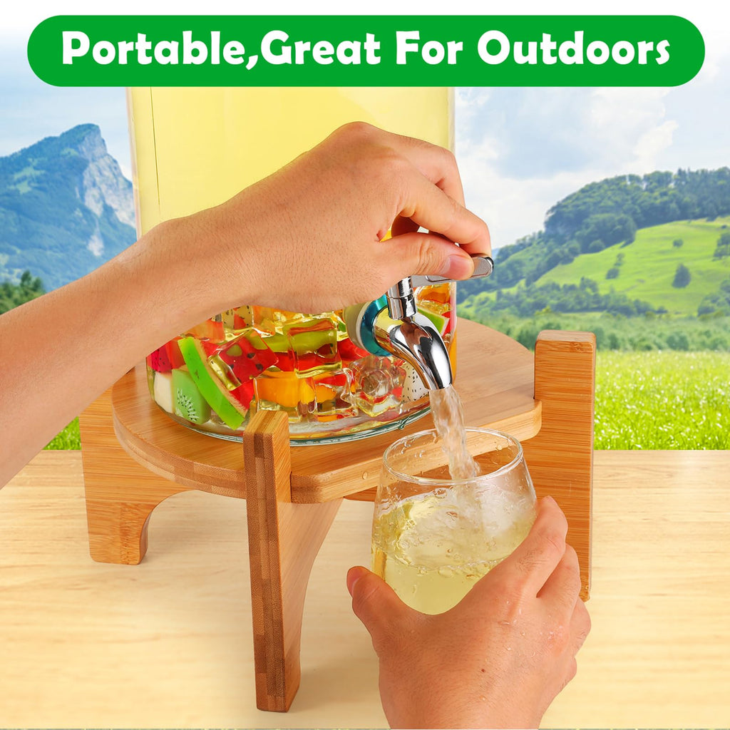 Bamboo Drink Dispenser Stand A700
